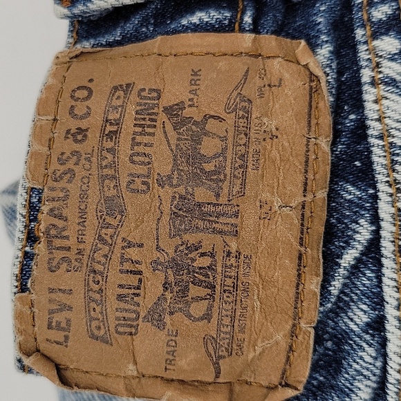 Levi's Vintage orange tab acid wash Little Levi's kid's sz 6 slim - Picture 3 of 7